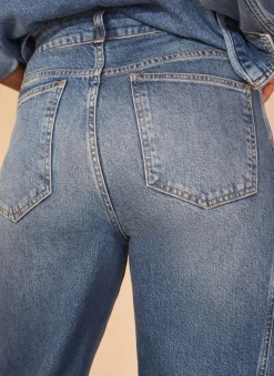 Clearance Mid Indigo Barrel Leg Jeans Jeans|Barrel & Balloon Jeans