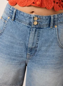 Online Mid Indigo Denim Shorts Shorts|Trousers