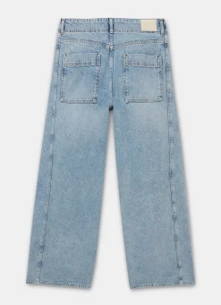New Mid Indigo Relaxed Wide Leg Jeans Jeans|Wide Leg Jeans