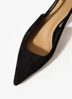 Mila Suede Slingback Kitten Heels Heels|Heels