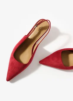 New Mila Suede Slingback Kitten Heels Heels|Heels