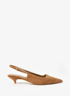 Clearance Mila Suede Slingback Kitten Heels Heels|Heels