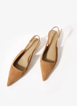 Clearance Mila Suede Slingback Kitten Heels Heels|Heels