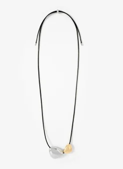 Sale Mixed Metal Rope Pendant Necklace Jewellery|Jewelry