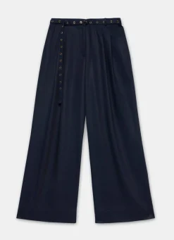 Belt Wide Leg Trouser Wide Leg Trousers|Trousers