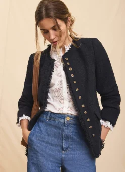 Hot Boucle Tweed Jacket Jackets