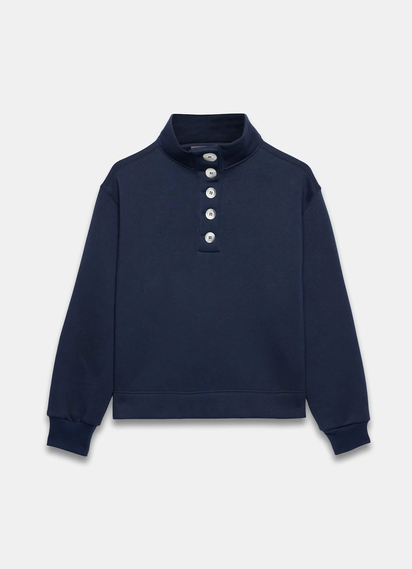 Clearance Button Detail Sweatshirt Sweatshirts|Sweatshirts