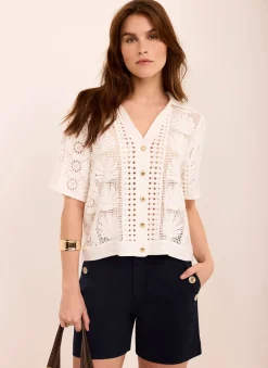 Best Button Front Chino Shorts Shorts|Trousers