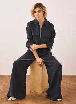 Clearance Drawstring Wide Leg Trousers Wide Leg Trousers|Trousers