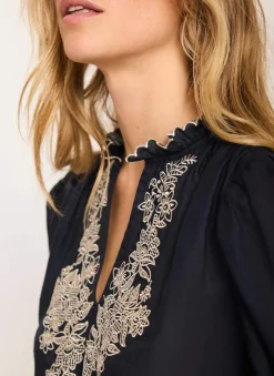 Best Embroidered Detail Blouse Shirts & Blouses