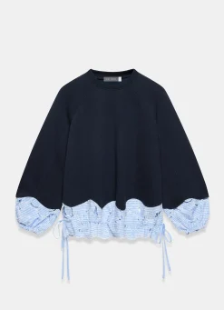Outlet Embroidered Hem Sweatshirt Sweatshirts|Sweatshirts