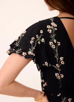 New Floral Print Midi Dress Midi Dresses|Printed Dresses