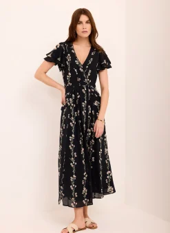 New Floral Print Midi Dress Midi Dresses|Printed Dresses