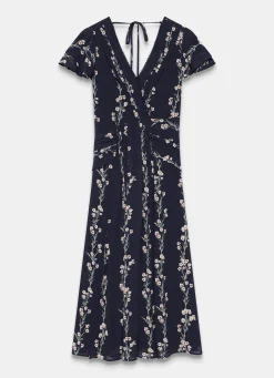 New Floral Print Midi Dress Midi Dresses|Printed Dresses