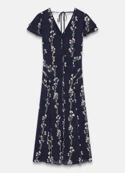 New Floral Print Midi Dress Midi Dresses|Printed Dresses