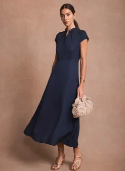 Online Navy Maxi Shirt Dress Occasion Dresses|Occasion Dresses