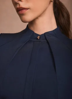 Online Navy Maxi Shirt Dress Occasion Dresses|Occasion Dresses