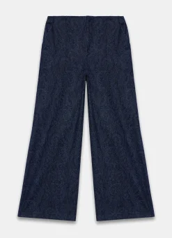 Discount Paisley Denim Wide Jeans Jeans|Wide Leg Jeans