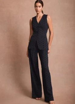 New Polka Dot Wide Leg Trousers Mv Limited|Wide Leg Trousers