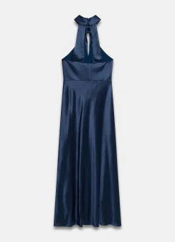 Sale Satin Halter Maxi Dress Occasion Dresses|Occasion Dresses