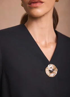 Discount Statement Button Sculpted Jacket Jackets