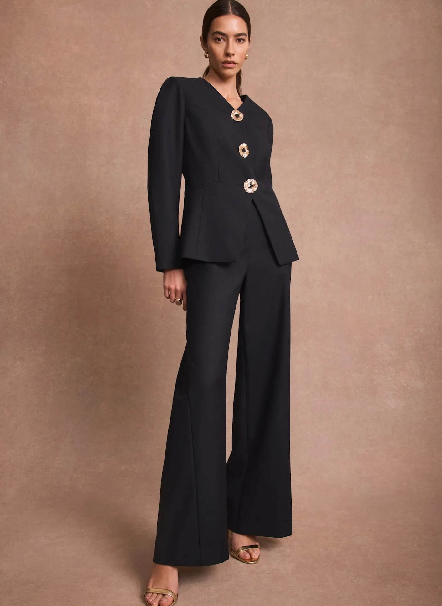 New Tailored Wide Leg Trousers Mv Limited|Trousers