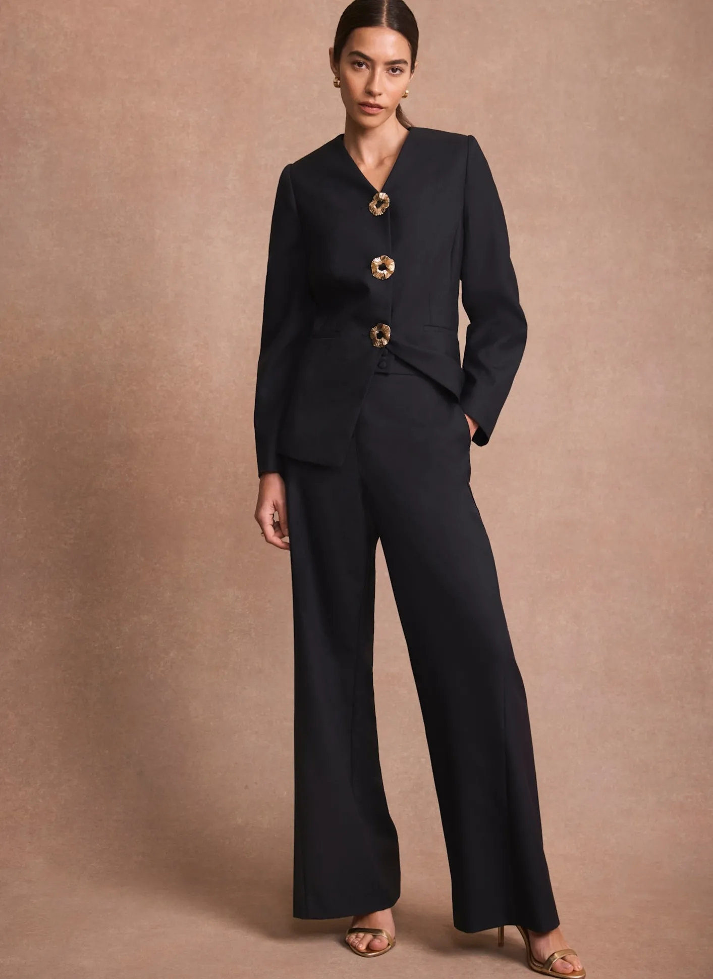 New Tailored Wide Leg Trousers Mv Limited|Trousers