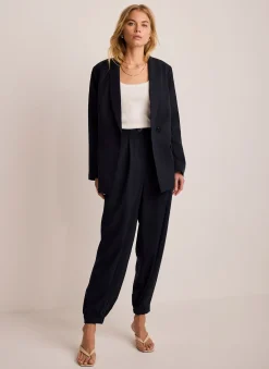 Sale Tapered Balloon Trousers Wide Leg Trousers|Trousers