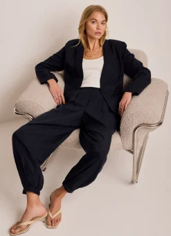 Sale Tapered Balloon Trousers Wide Leg Trousers|Trousers