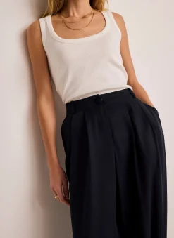 Sale Tapered Balloon Trousers Wide Leg Trousers|Trousers