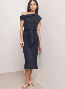 Clearance Tie Detail Midi Dress Midi Dresses