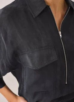 Discount Zip Detail Blouse Shirts & Blouses