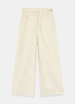 Hot Neutral Belted Wide Trousers Wide Leg Trousers|Trousers