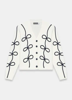 Discount Neutral Bow Detail Cardigan Cardigans|Jumpers & Cardigans