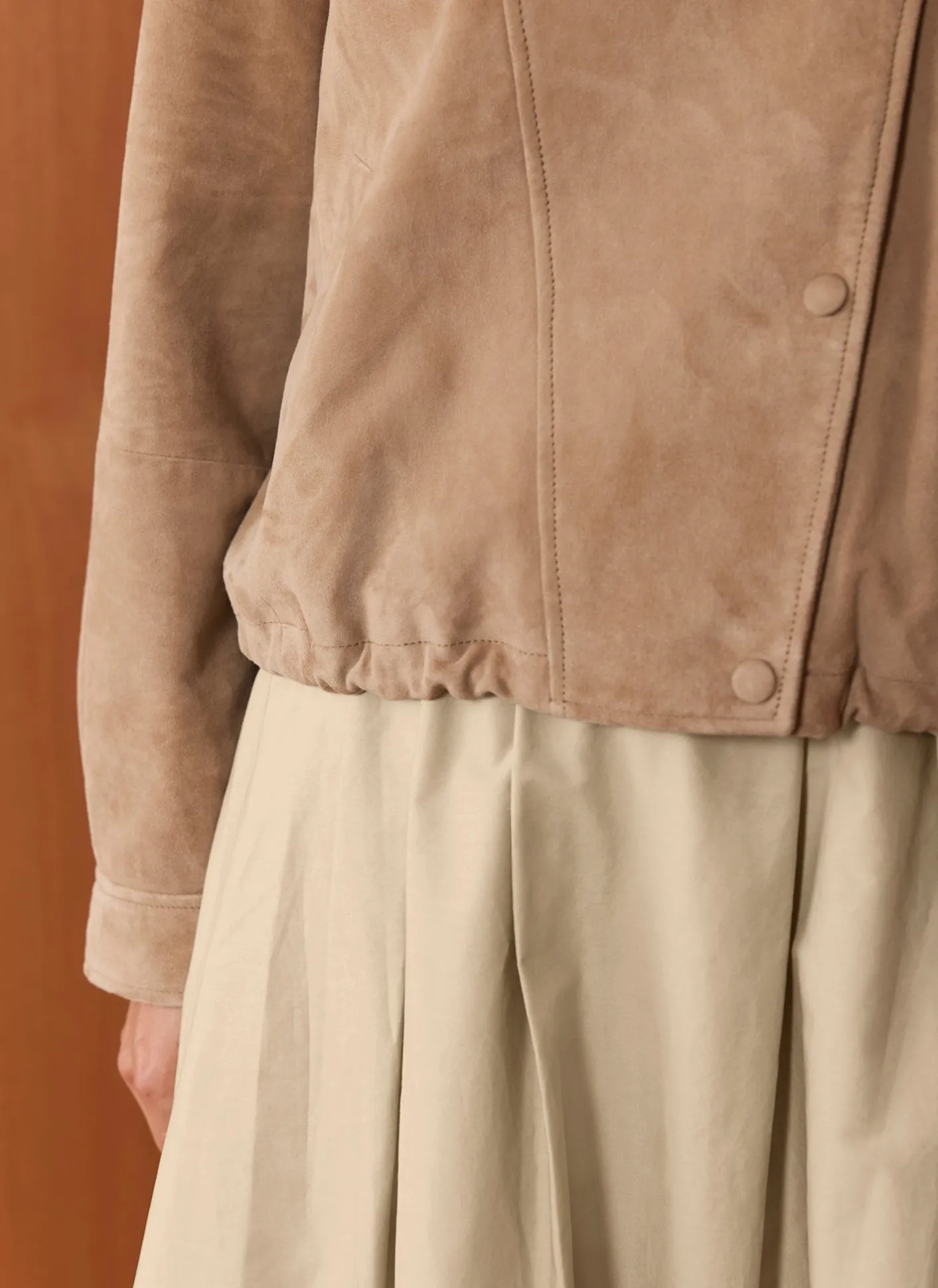 Best Neutral Cotton A Line Midi Skirt Midi Skirts|Skirts