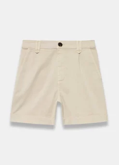 Online Neutral Cotton Blend Chino Shorts Shorts|Trousers
