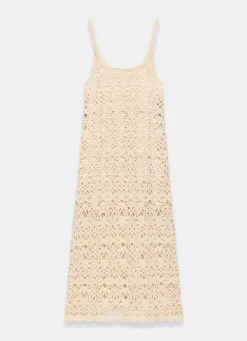 Online Cotton Crochet Midi Dress Summer Dresses|Midi Dresses