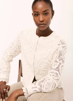 Sale Crochet Paisley Jacket Jackets|Cardigans