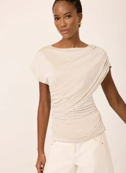 Online Drape Detail Top All Tops|Tops