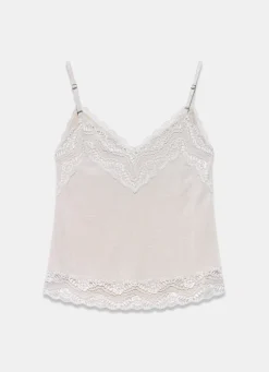 Lace Detail Camisole Top T-Shirts|T-Shirts