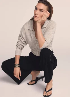 New Linen Blend Knit Jumper Jumpers