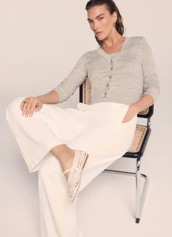 Hot Linen Blend Layered Cardigan Cardigans|Jumpers & Cardigans
