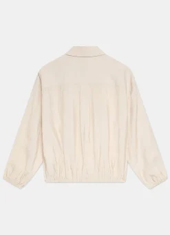 Clearance Neutral Long Sleeve Minimalist Shirt Shirts & Blouses