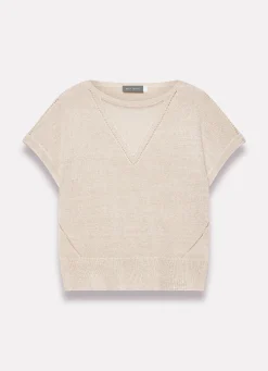 Metallic Knit Top Knitted Tops|Knitted Tops
