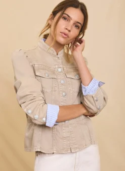 New Military Peplum Jacket Jackets