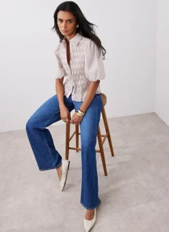 Sale Puff Sleeve Smock Shirt Shirts & Blouses