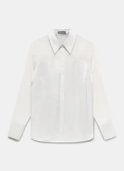 Sale Satin Long Sleeve Shirt Shirts & Blouses