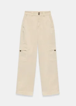 Clearance Neutral Straight Utility Chino Trousers Trousers