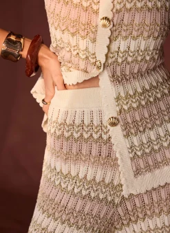 New Striped Crochet Trousers Crochet|Trousers