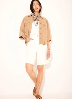 New Suede Oversized Shirt Shirts & Blouses